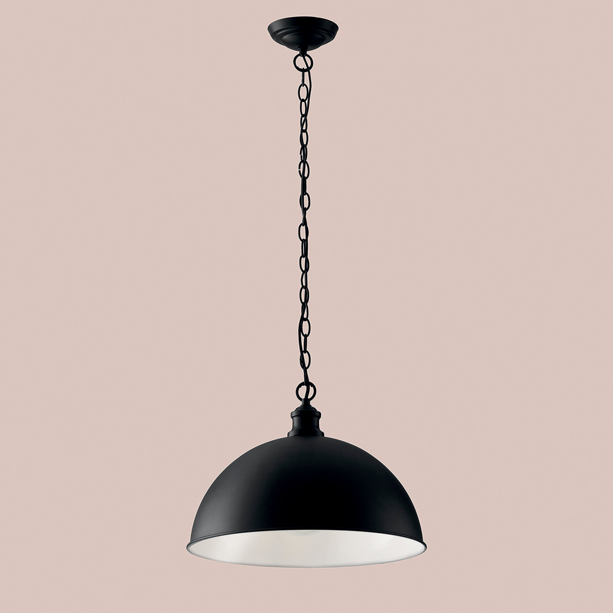 SOSPENSIONE CHARLESTON NERA 1XE27 38X120CM
