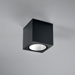 PLAFONIERA CITIZEN NERA QUADRATA 1XE27 IP54 15X15X17CM