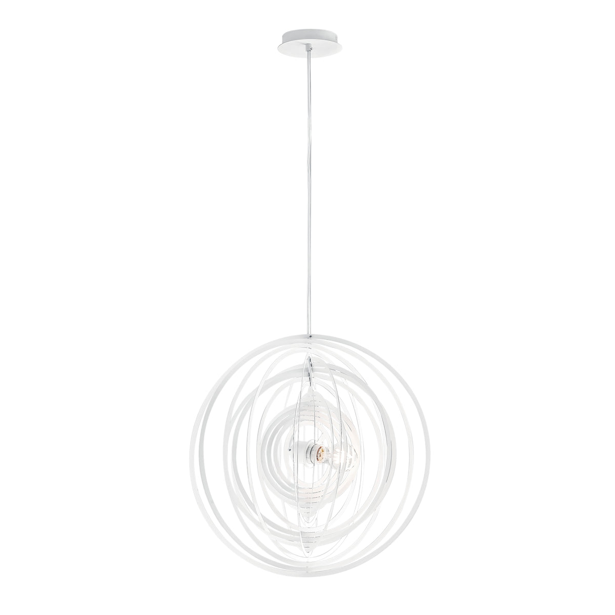 "Sospensione CLUB in metallo bianco 120x50 cm. Ø"