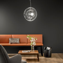 SOSPENSIONE CLUB BIANCA 1XE27 50X50X120CM