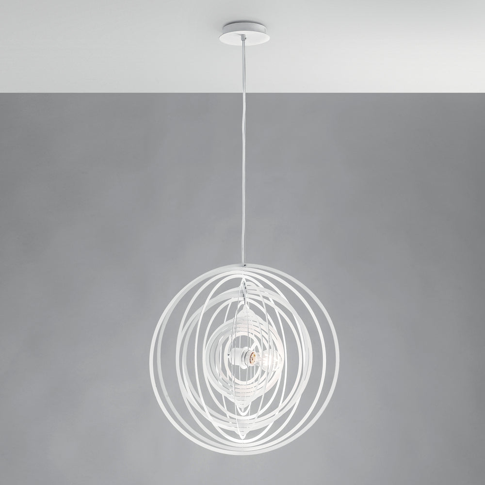 SOSPENSIONE CLUB BIANCA 1XE27 50X50X120CM