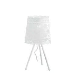 "Lampada da tavolo CLUNY in metallo bianco"