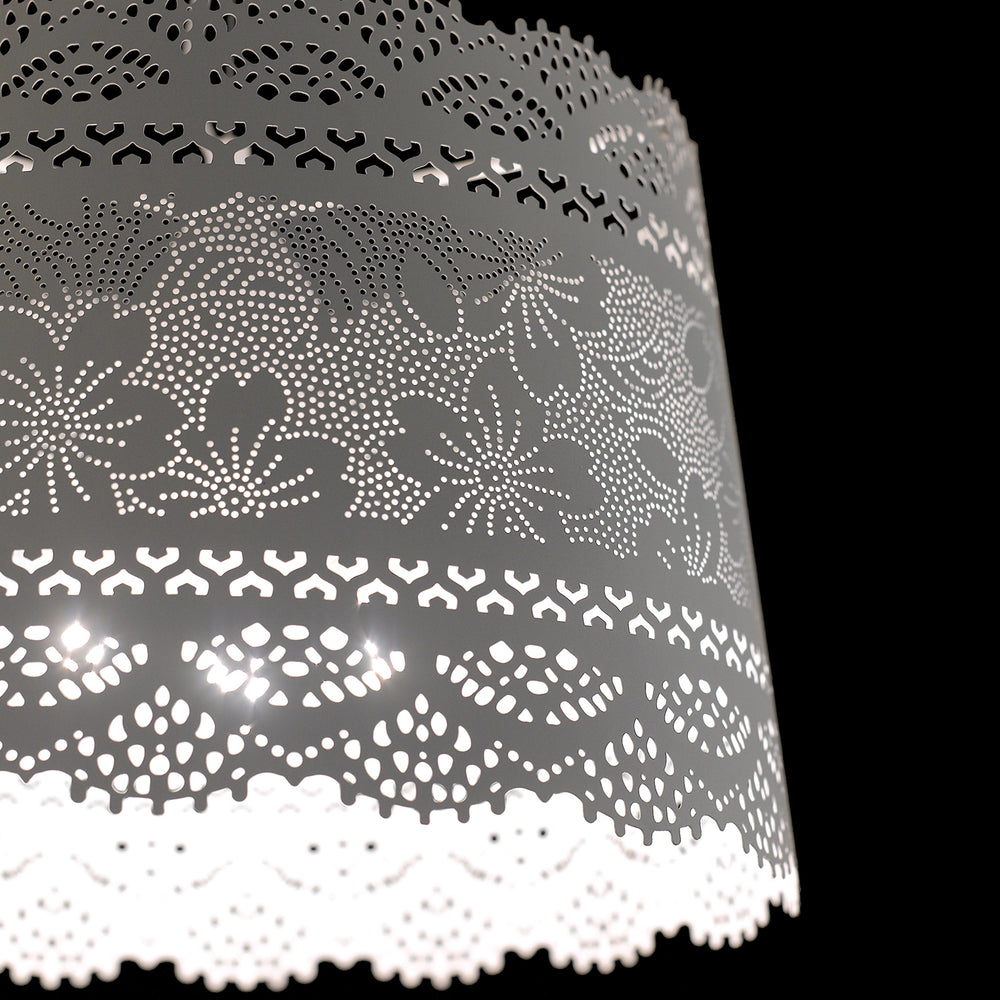 SOSPENSIONE CLUNY BIANCA 3XE14 40X145CM