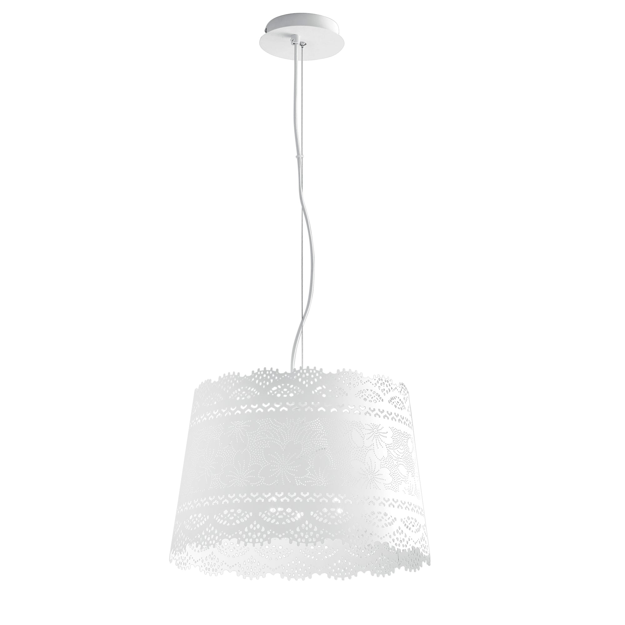 SOSPENSIONE CLUNY BIANCA 3XE14 40X145CM