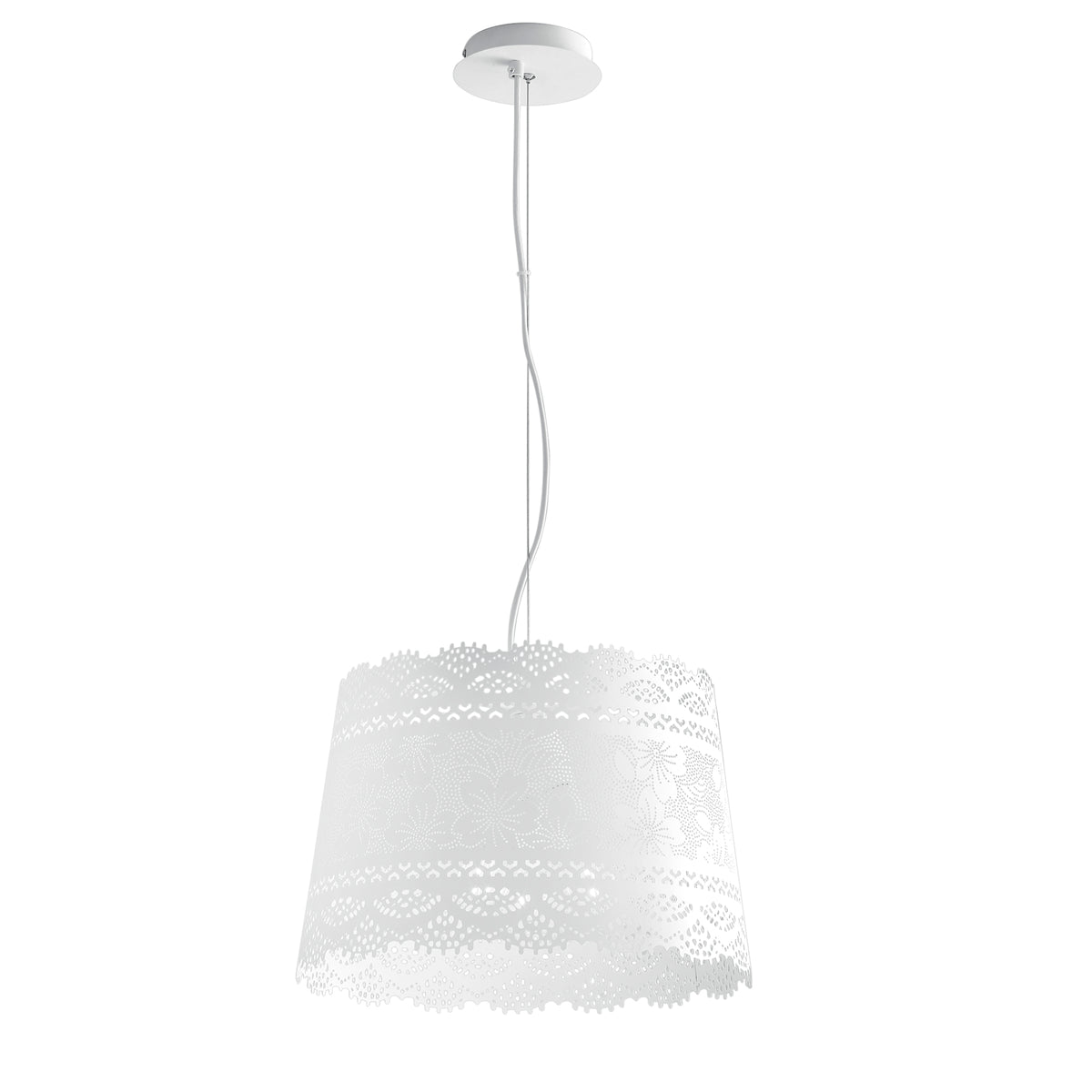 SOSPENSIONE CLUNY BIANCA 3XE14 40X145CM