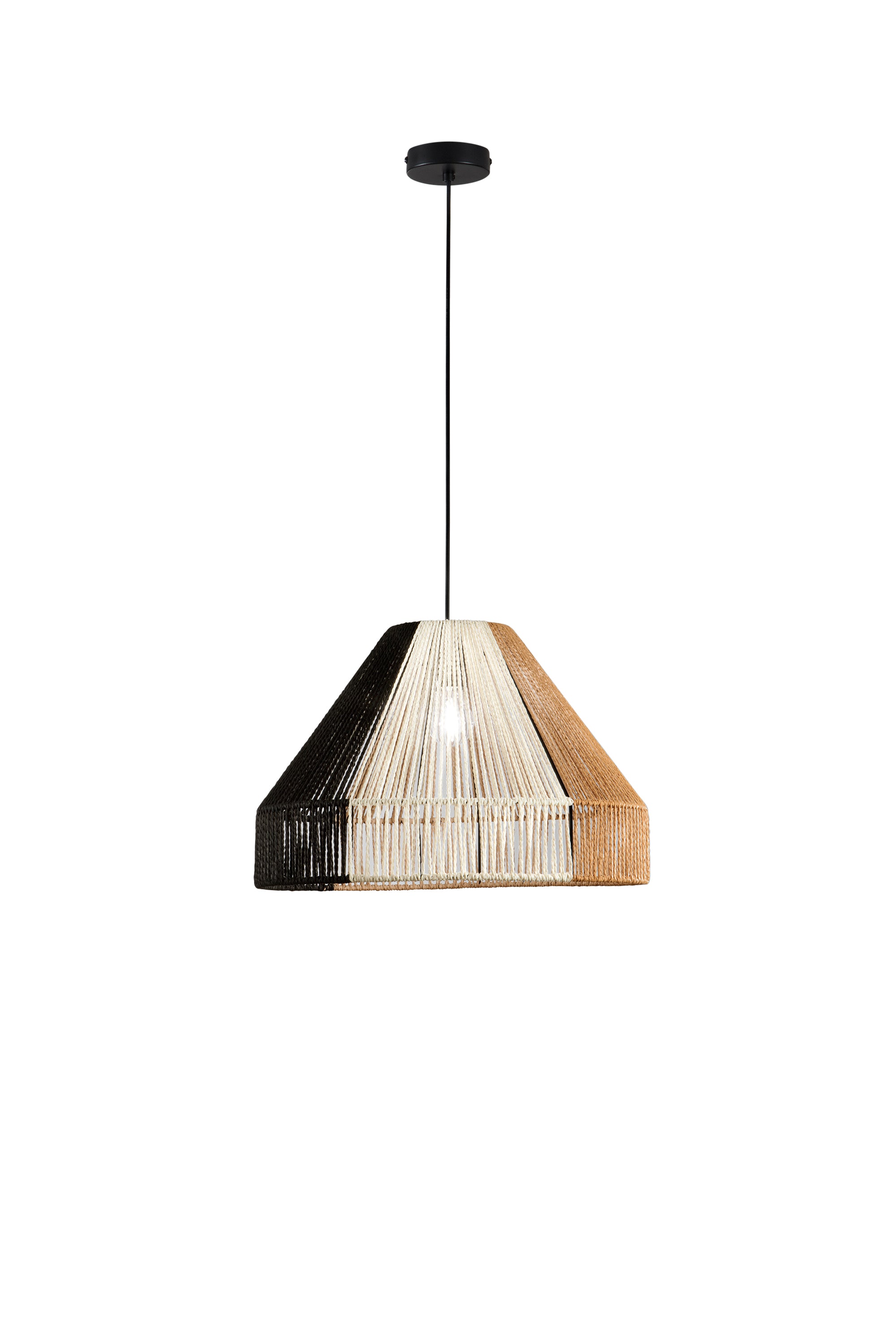 "Sospensione COCONUT in fili di carta naturale 1 punto luce"