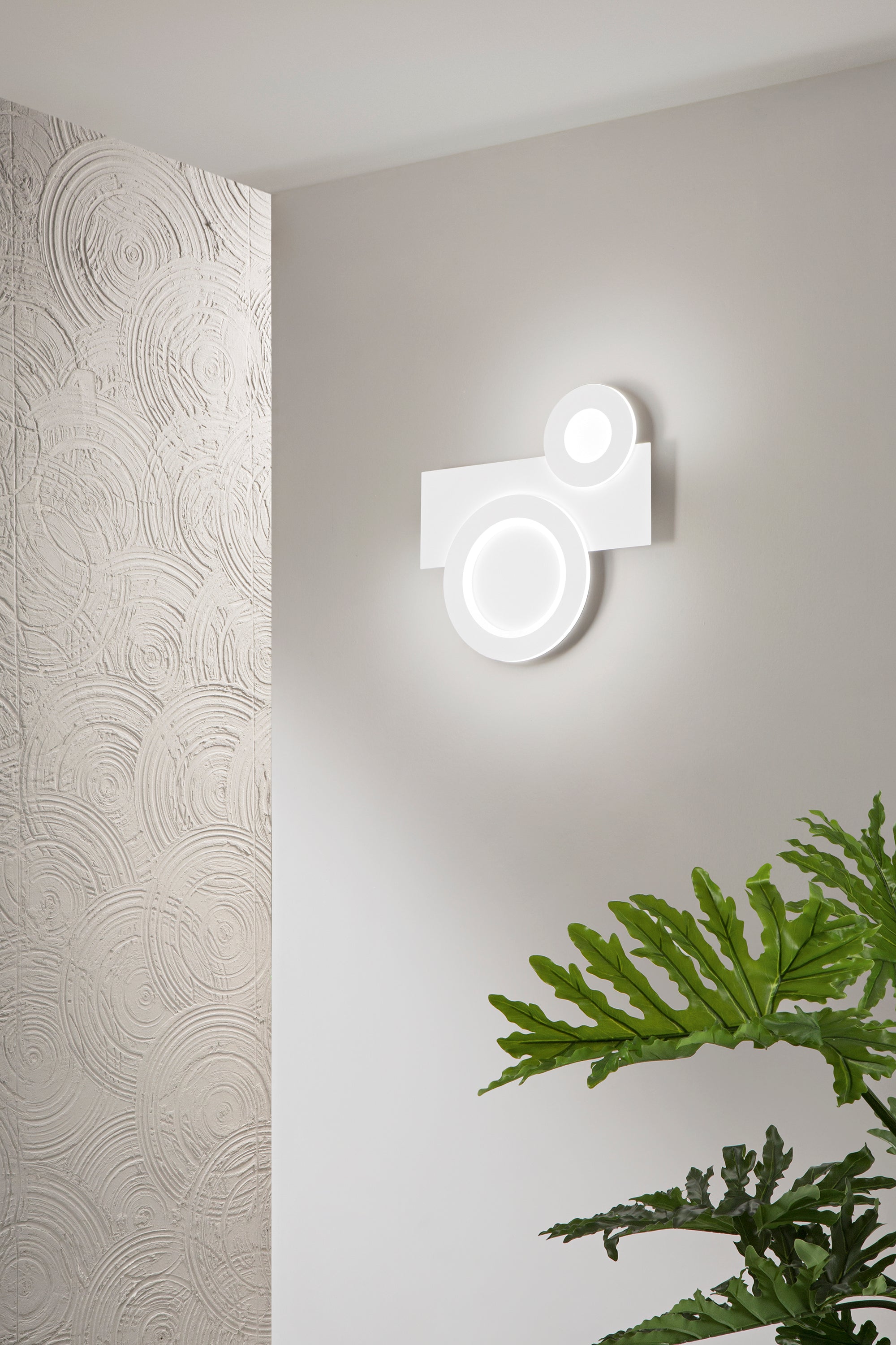 PLAFONIERA COLLAGE BIANCA IN METALLO 30W CCT 3000/4000/6500K 40X38X4.5CM