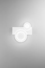 PLAFONIERA COLLAGE BIANCA IN METALLO 30W CCT 3000/4000/6500K 40X38X4.5CM