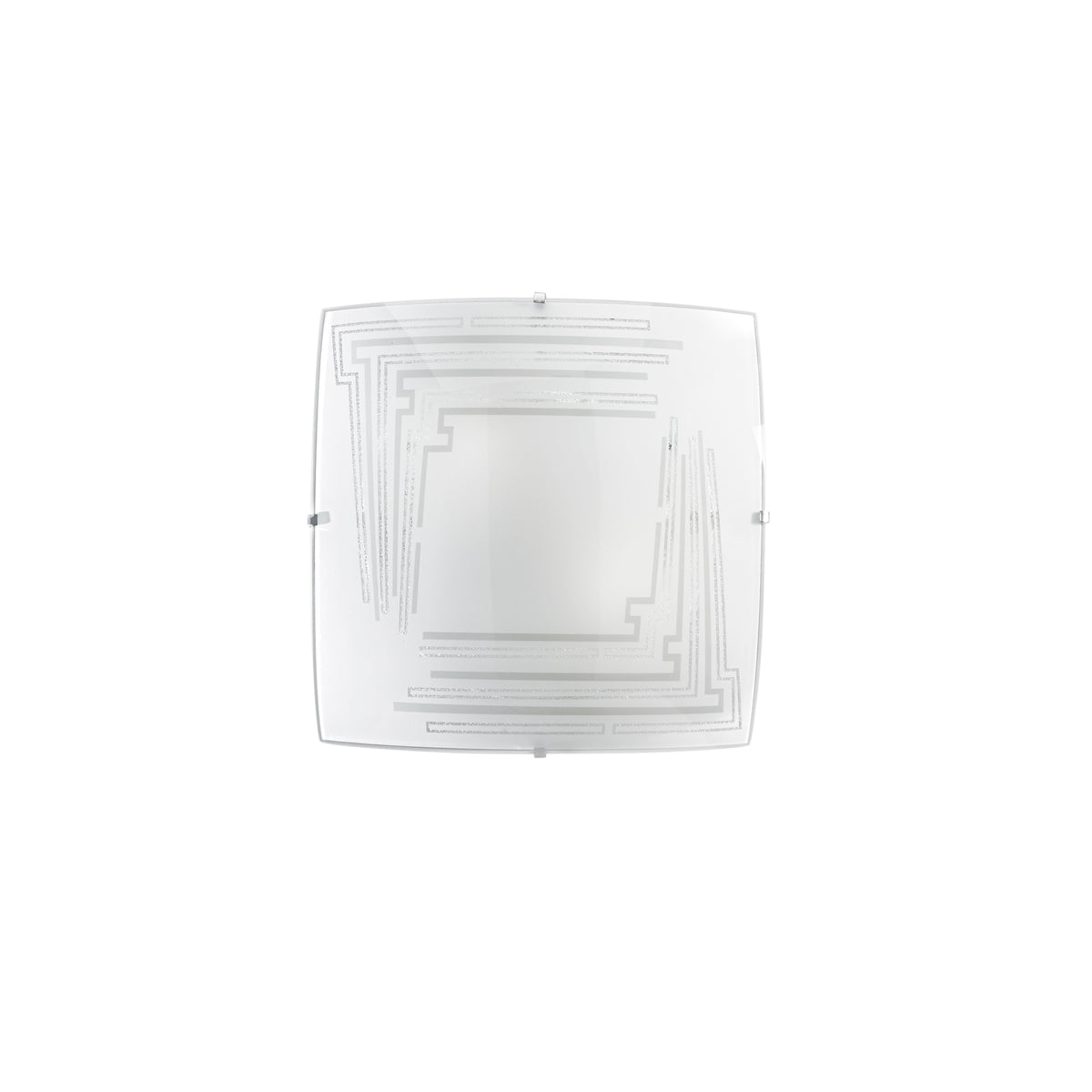"Plafoniera CONCEPT in vetro bianco 30 cm."