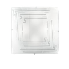 "Plafoniera CONCEPT in vetro bianco 50 cm."