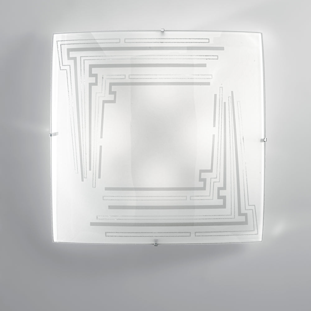 PLAFONIERA CONCEPT BIANCA 4XE27 50X10,5X50CM