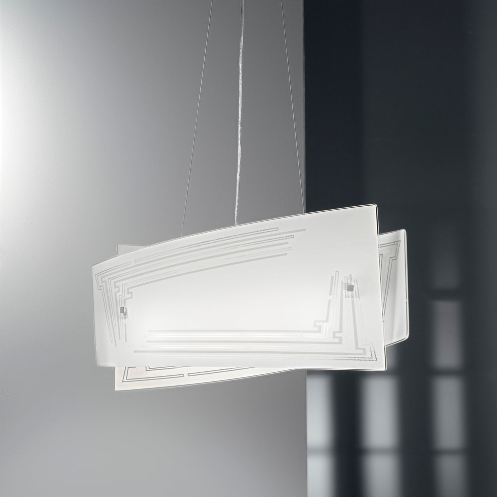 SOSPENSIONE CONCEPT BIANCA 4XE27 60X20X130CM