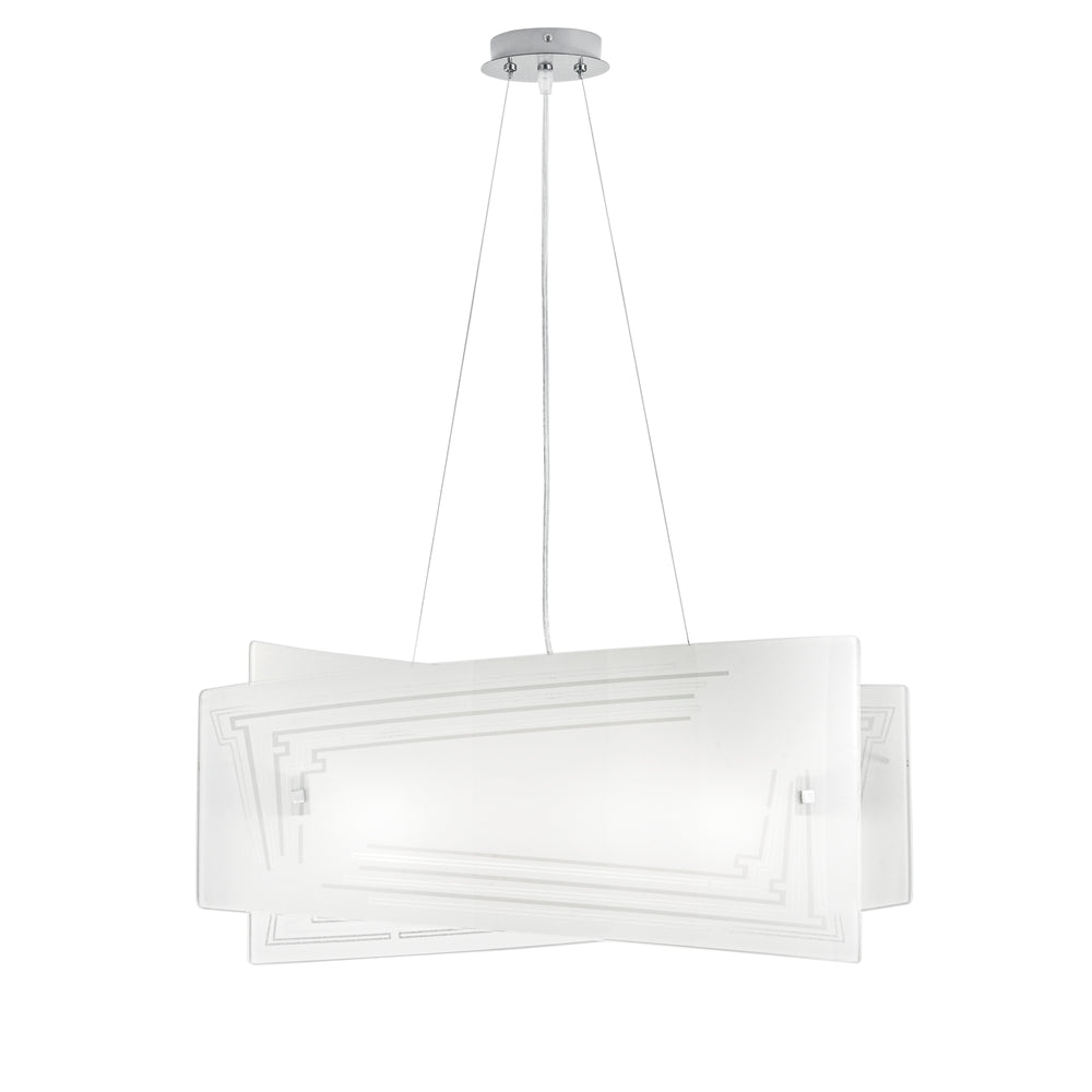 SOSPENSIONE CONCEPT BIANCA 4XE27 60X20X130CM