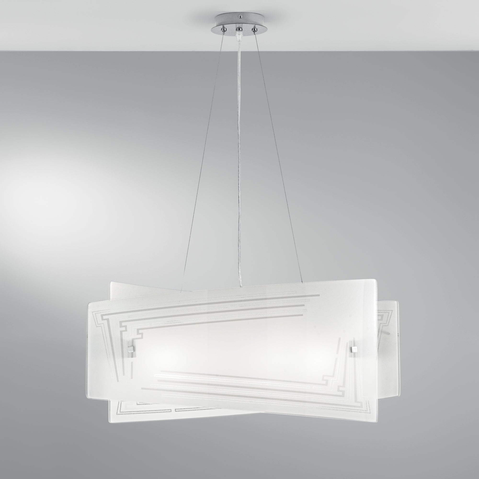 SOSPENSIONE CONCEPT BIANCA 4XE27 60X20X130CM