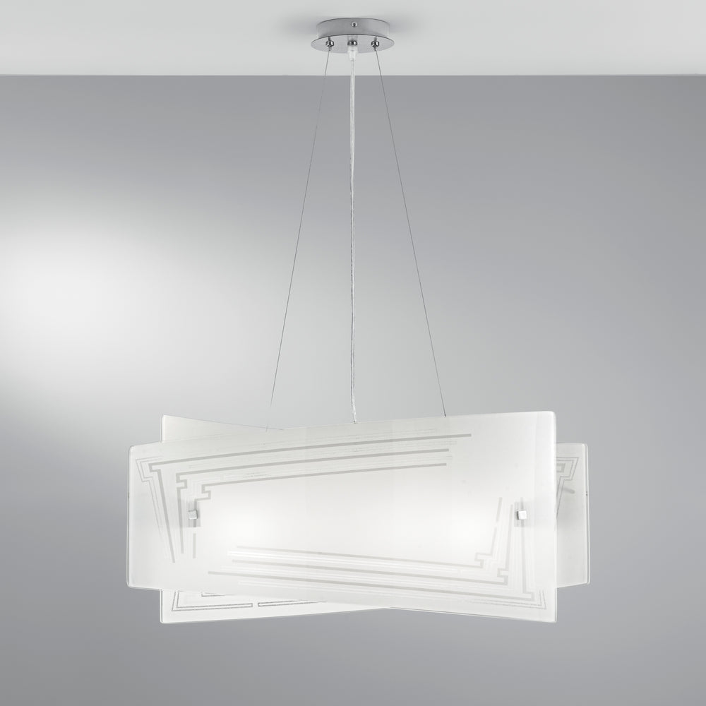 SOSPENSIONE CONCEPT BIANCA 4XE27 60X20X130CM