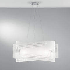 SOSPENSIONE CONCEPT BIANCA 4XE27 60X20X130CM