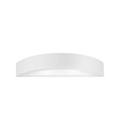 "Applique CORTINA in gesso bianco verniciabile con doppio diffusore - 42 cm."
