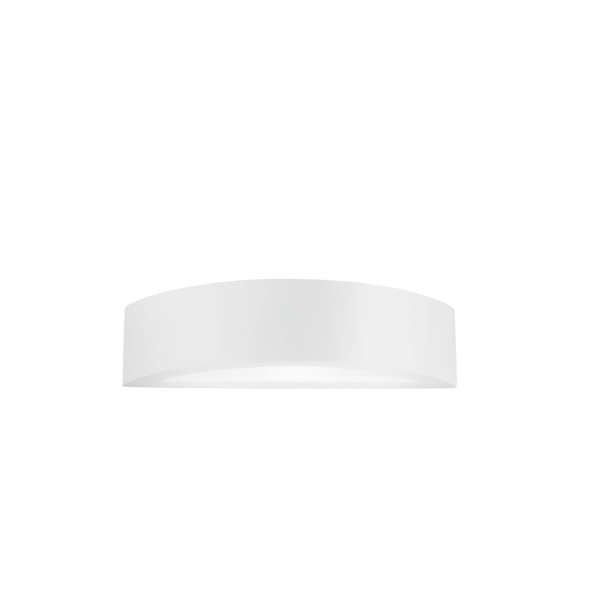 "Applique CORTINA in gesso bianco verniciabile con doppio diffusore - 30 cm."