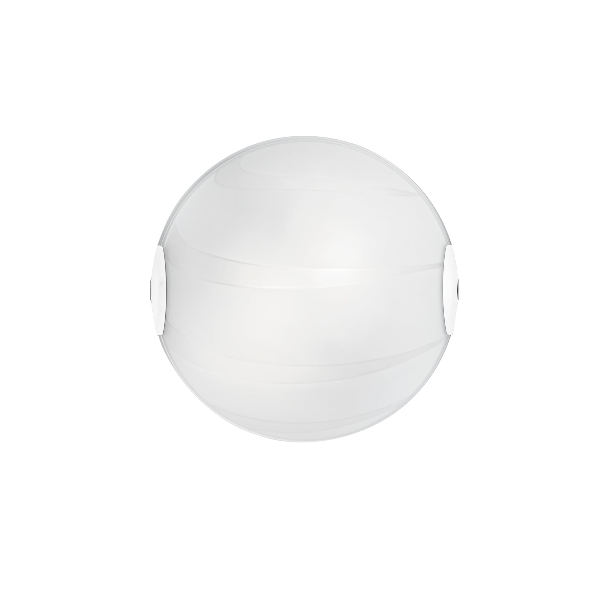 "Plafoniera CRI in vetro bianco 30 cm. Ø"