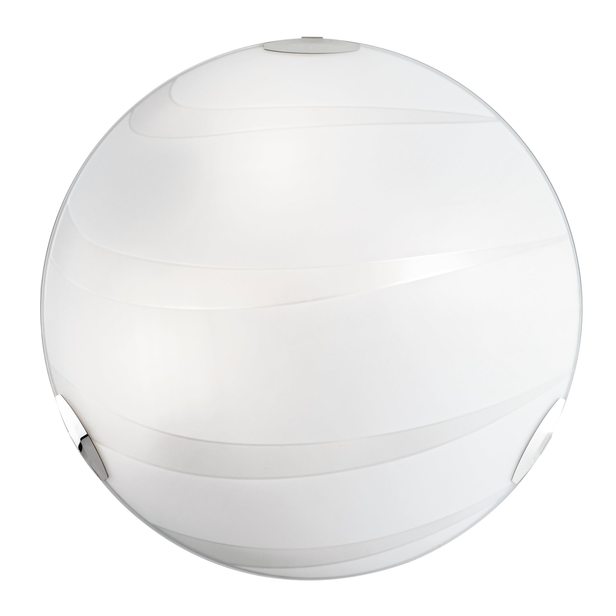 "Plafoniera CRI in vetro bianco 50 cm. Ø"