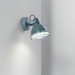 APPLIQUE CUBA GRIGIA/BIANCO 1XE14 13X15X18,5CM