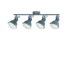PLAFONIERA CUBA GRIGIA/BIANCO 4XE14 77,5X13X17CM