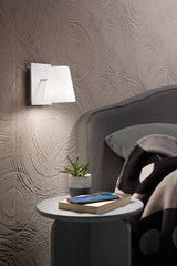 APPLIQUE CULT BIANCA IN METALLO 1XE14 25W LAMP SIZE Dia11xH12CM, STRUTTURA 15X11X18CM
