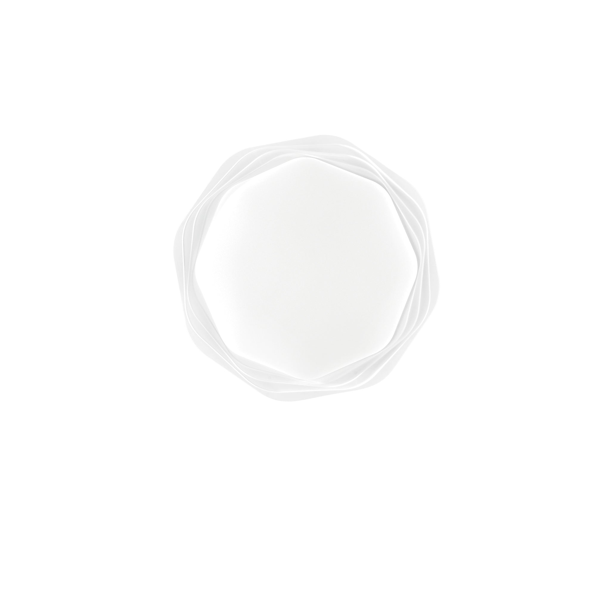 "Plafoniera LED DAISY bianca con luce direzionale e retroilluminazione - CCT - 42cm. Ø"