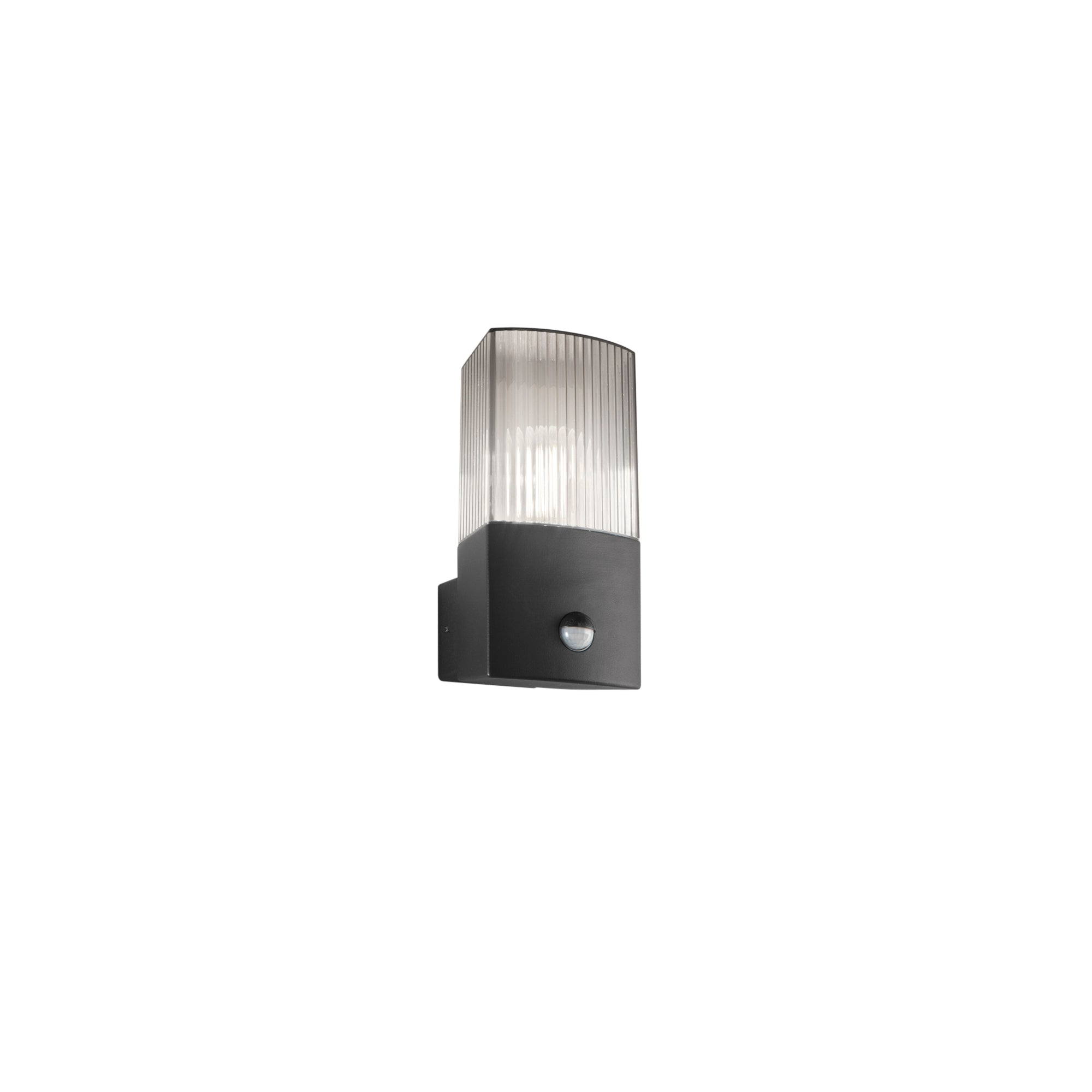 "Applique da esterno DARK atrancita con diffusore in PC e con sensore di movimento IP54"