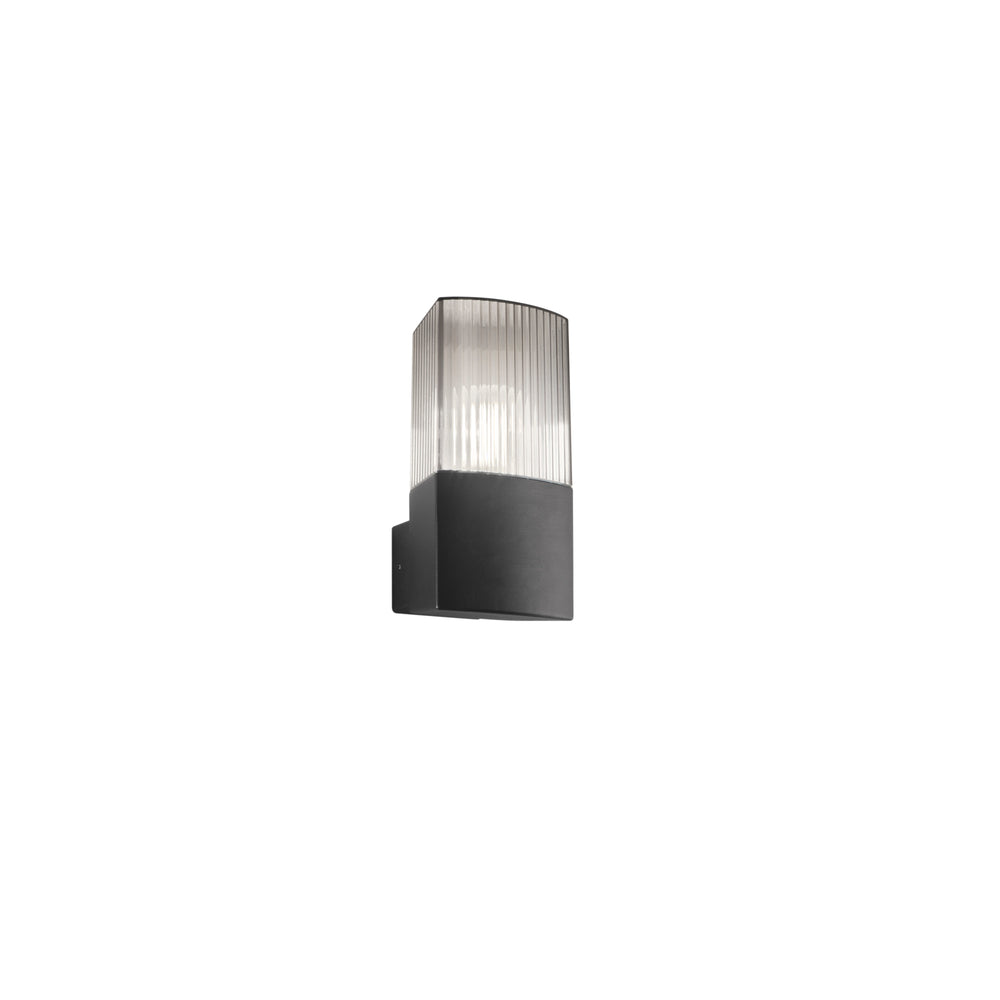 APPLIQUE DARK ANTRACITE/FUME' 1XE27 IP54 10,6X11,9X21,8CM