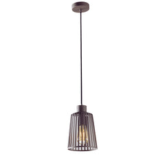 "Lampadario a sospensione DAYTON in metallo bronzo 16 cm."