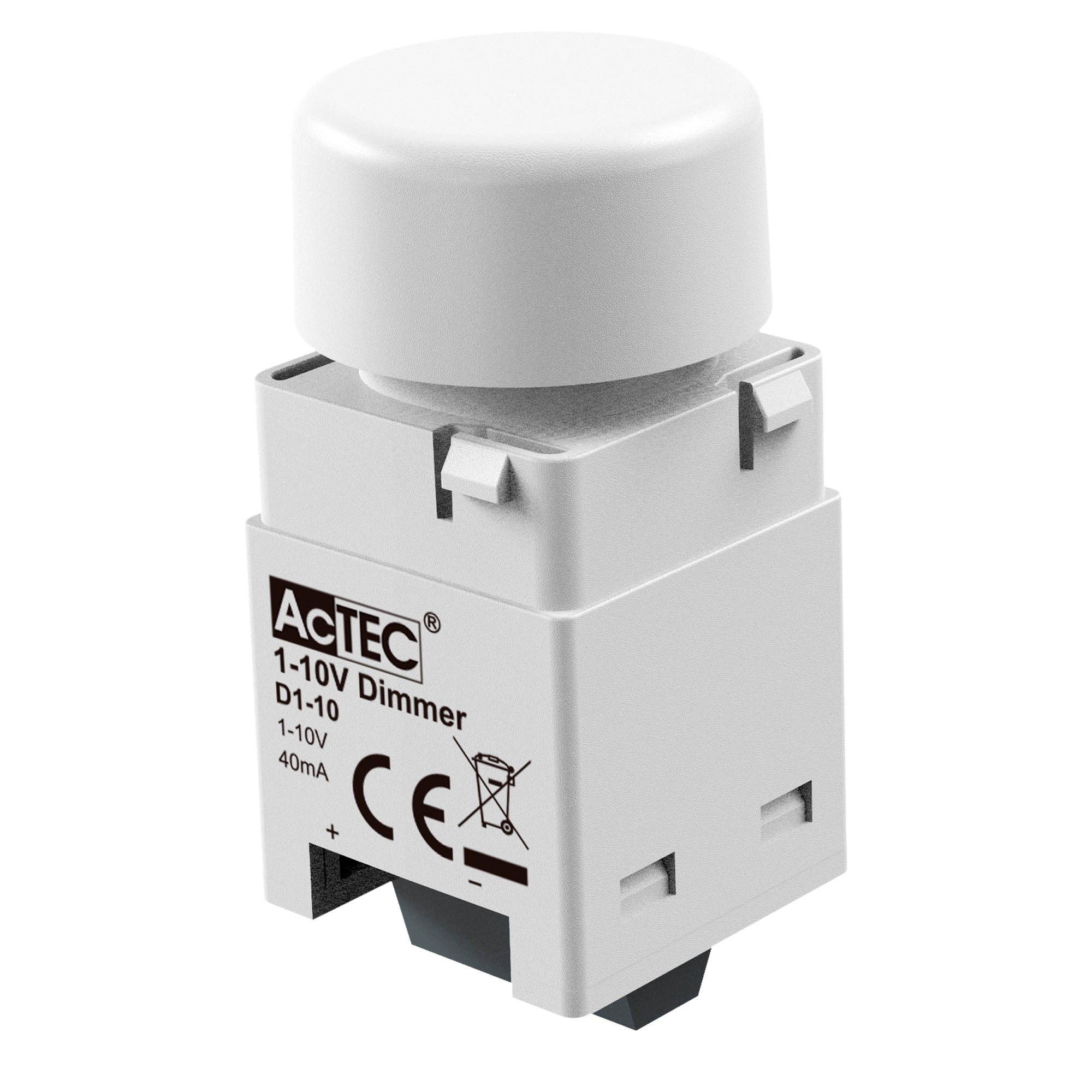 "D1-10 dimmer 1-10V 40mA 8,35x8,35x4,4cm"