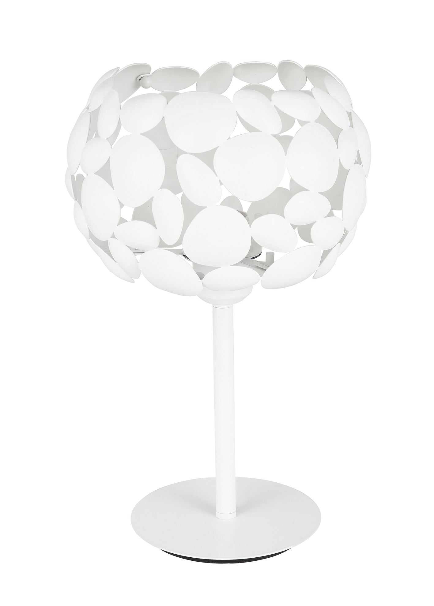 "Lampada da tavolo DIONISO in metallo bianco"