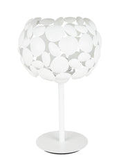 "Lampada da tavolo DIONISO in metallo bianco"