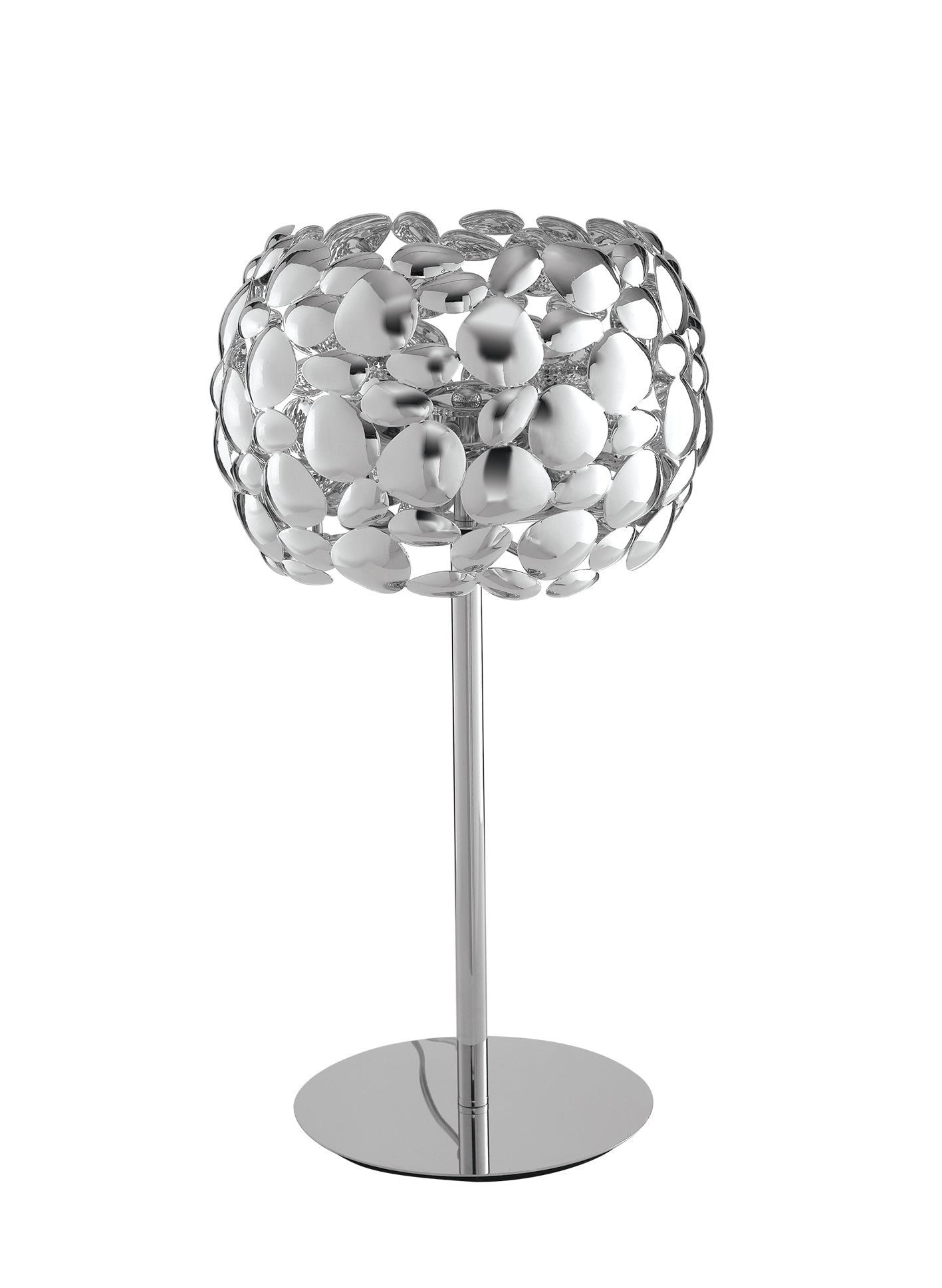 "Lampada da tavolo DIONISO in metallo cromato"