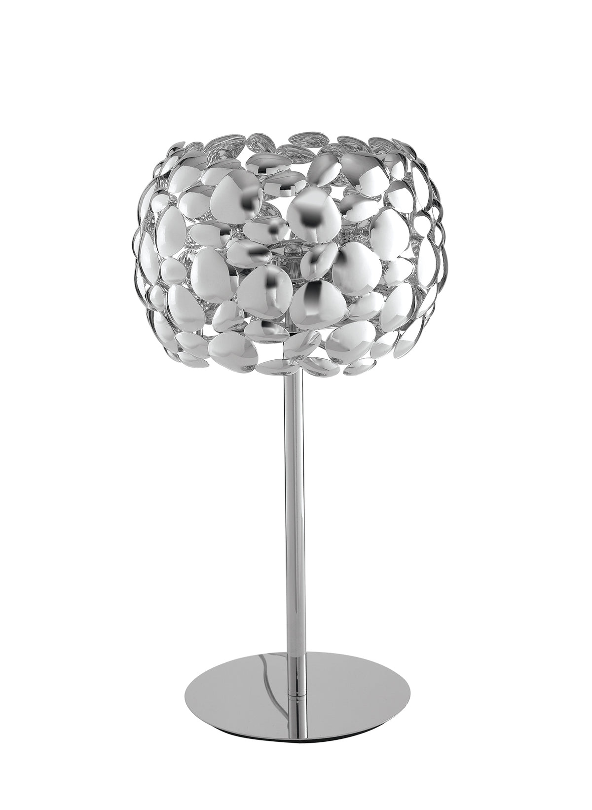"Lampada da tavolo DIONISO in metallo cromato"