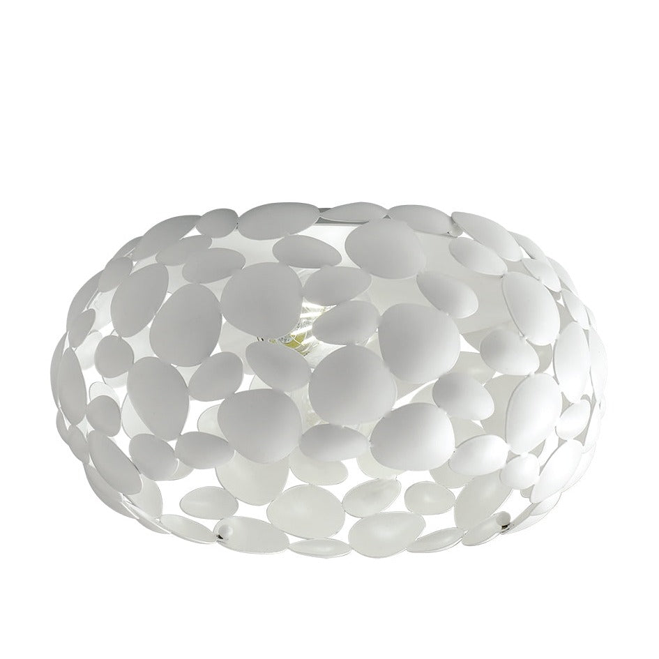 "Plafoniera DIONISO in metallo bianco 35 cm."