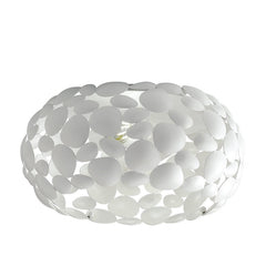 "Plafoniera DIONISO in metallo bianco 35 cm."