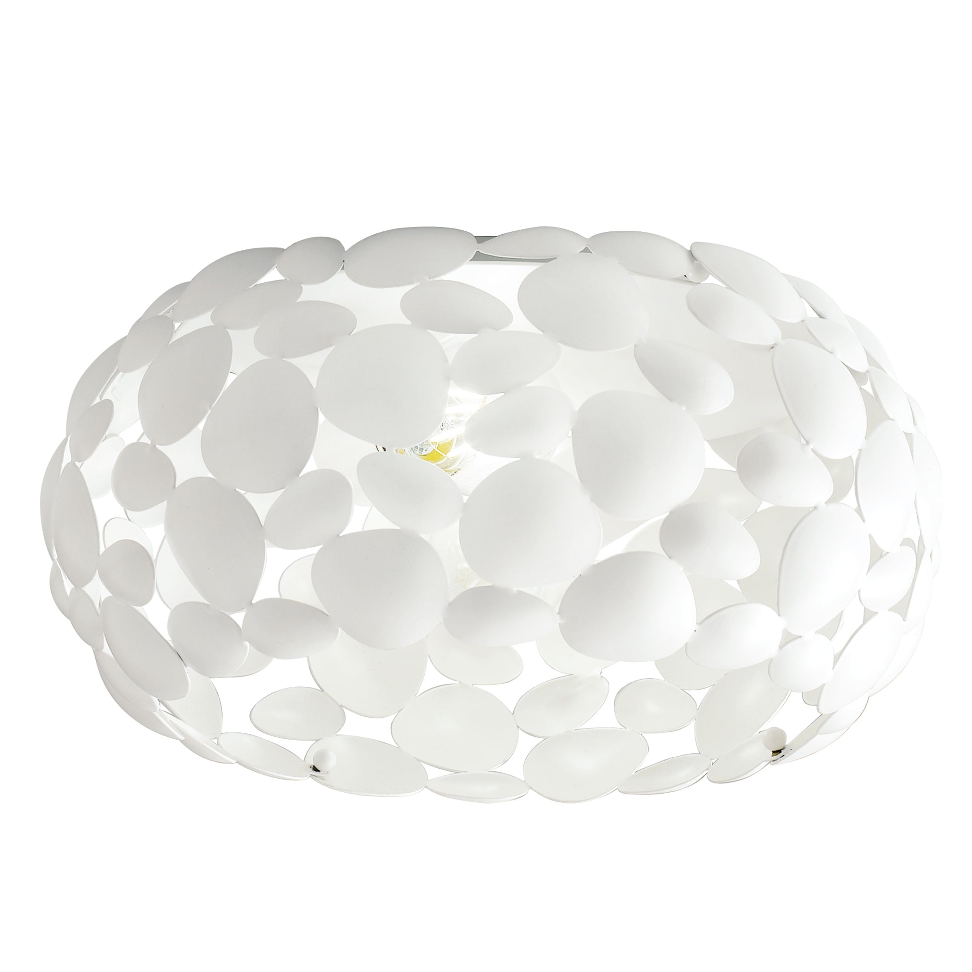 "Plafoniera DIONISO in metallo bianco 48 cm."