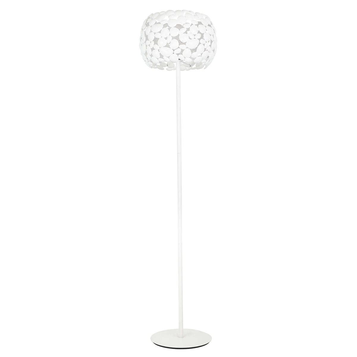"Piantana DIONISO in metallo bianco 163 cm."