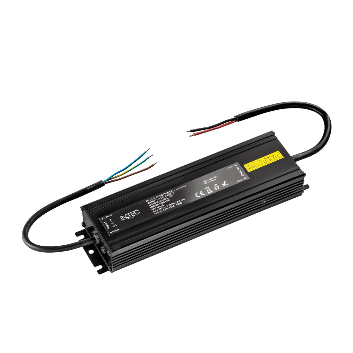 "DRIVER 24V 150W 6.25A INPUT AC176 -264V IP67"