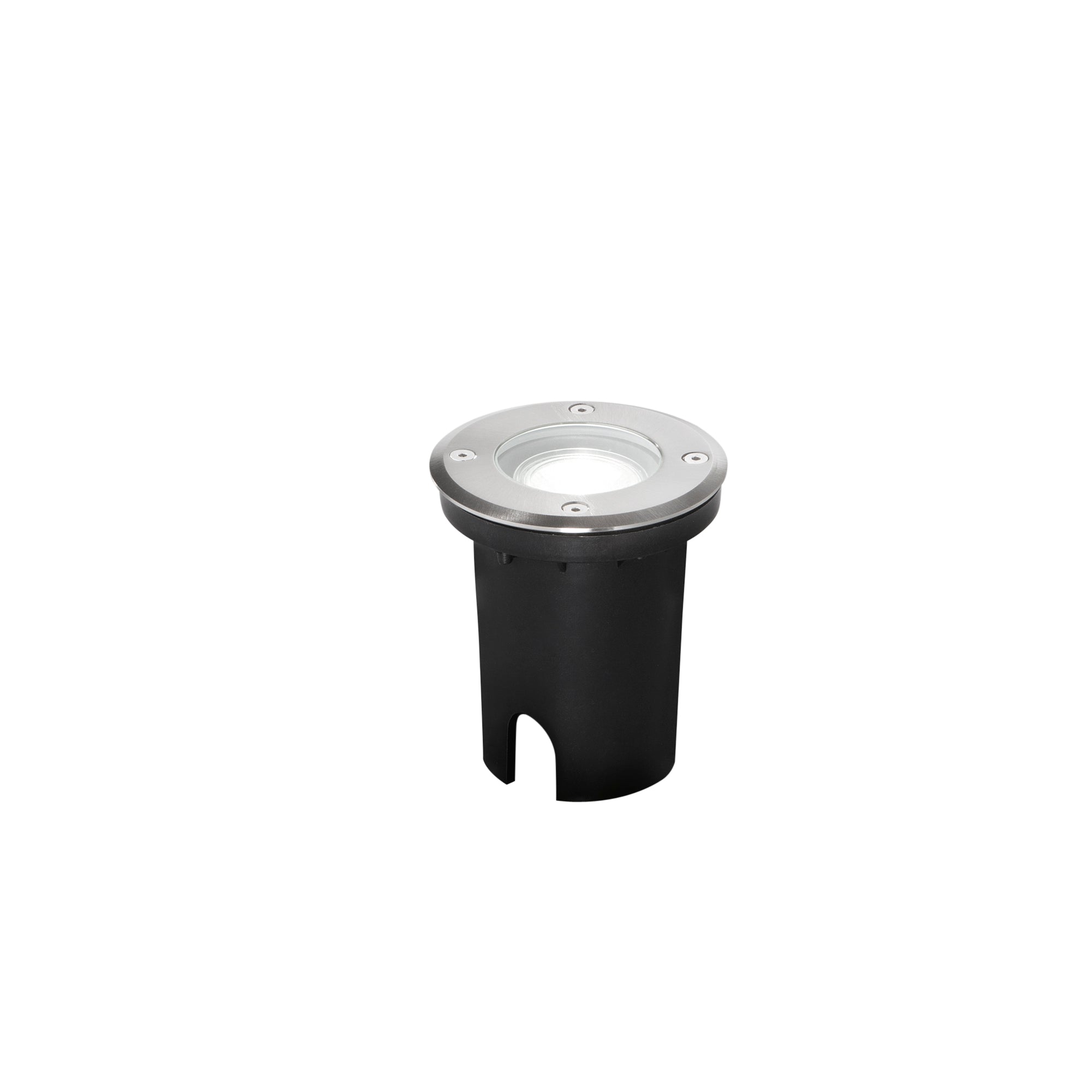 "Incasso calpestabile da esterno DRIVE in acciaio inox rotondo IP67 11,1cm"