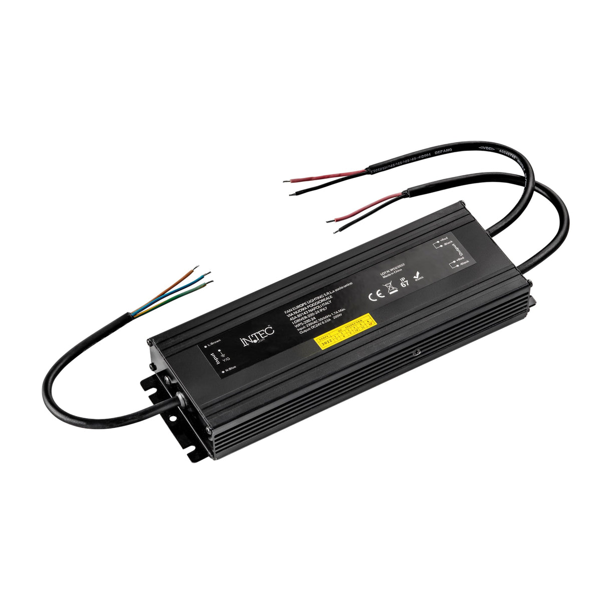 "DRIVER 24V 200W 8.3A INPUT AC175-264V IP67"