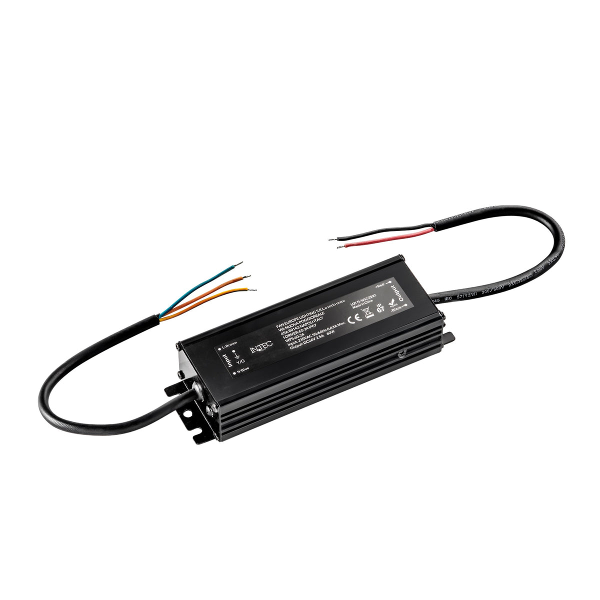 "DRIVER 24V 60W 2.5A AC176-264V IP67"
