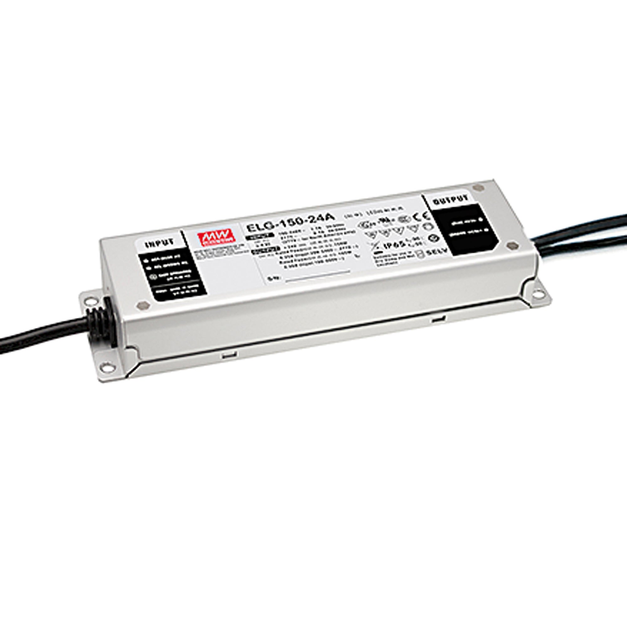 "DRIVER MW ELG T.COSTANTE IP67 DIMM.DALI OUTPUT 24V 6.25A 150W INPUT AC100-305V DC142-431V"