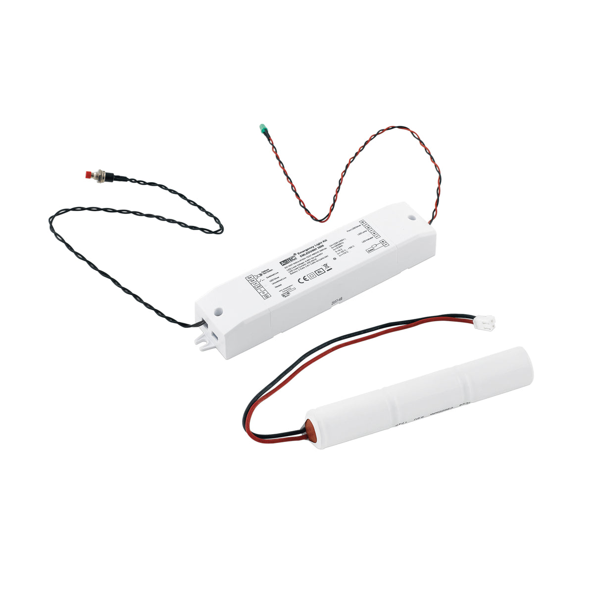 "DRIVER ACTEC DI EMERGENZA 6-60V 400-40mA 4W 180MIN. BATTERIA 3.6V 3.0Ah Ni-Cd"