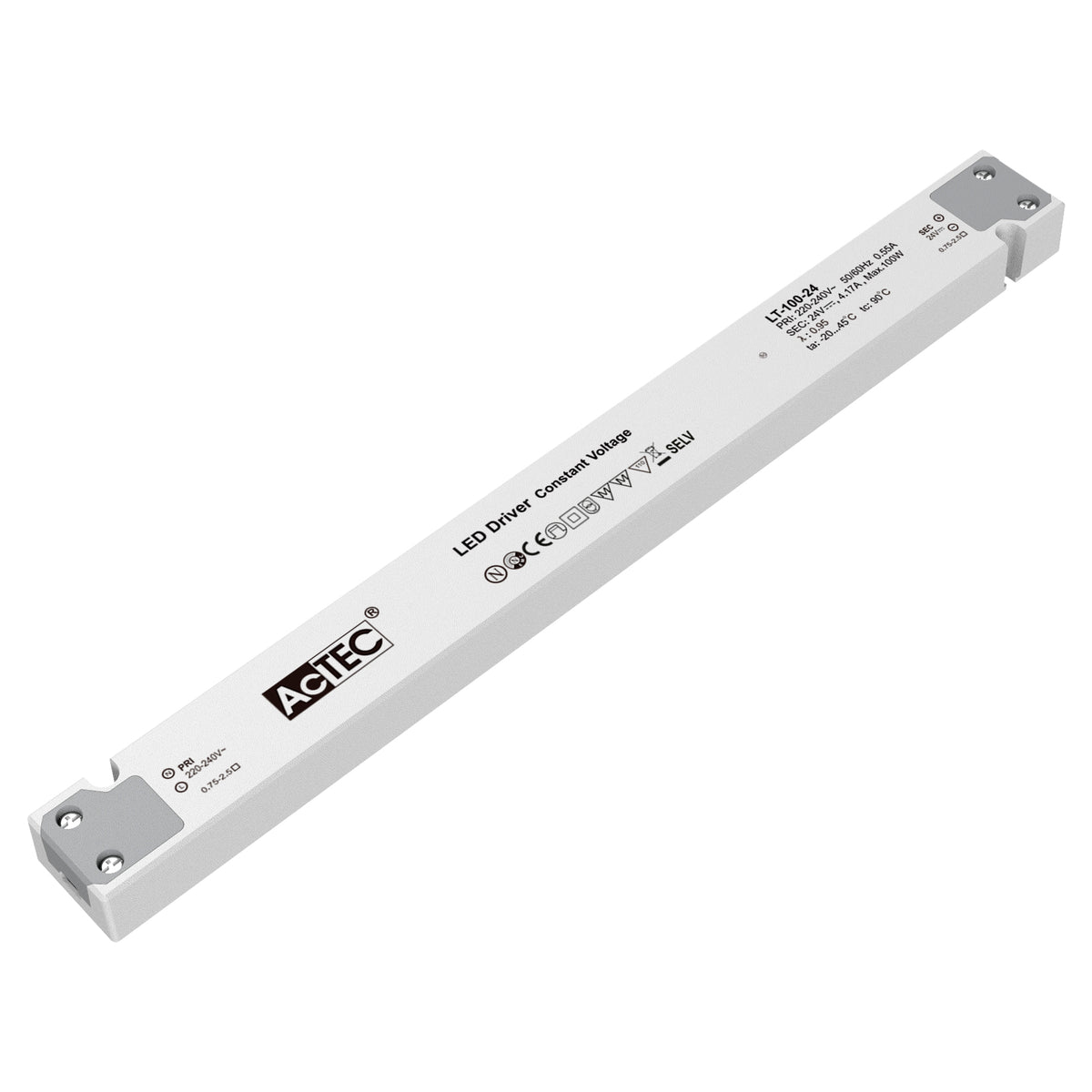 "Driver - Taglio di Fase Leading & Trailing Edge Output 24VDC 1.38 ~ 4.17A da 33 a 100W Input 220 ~ 240V AC"
