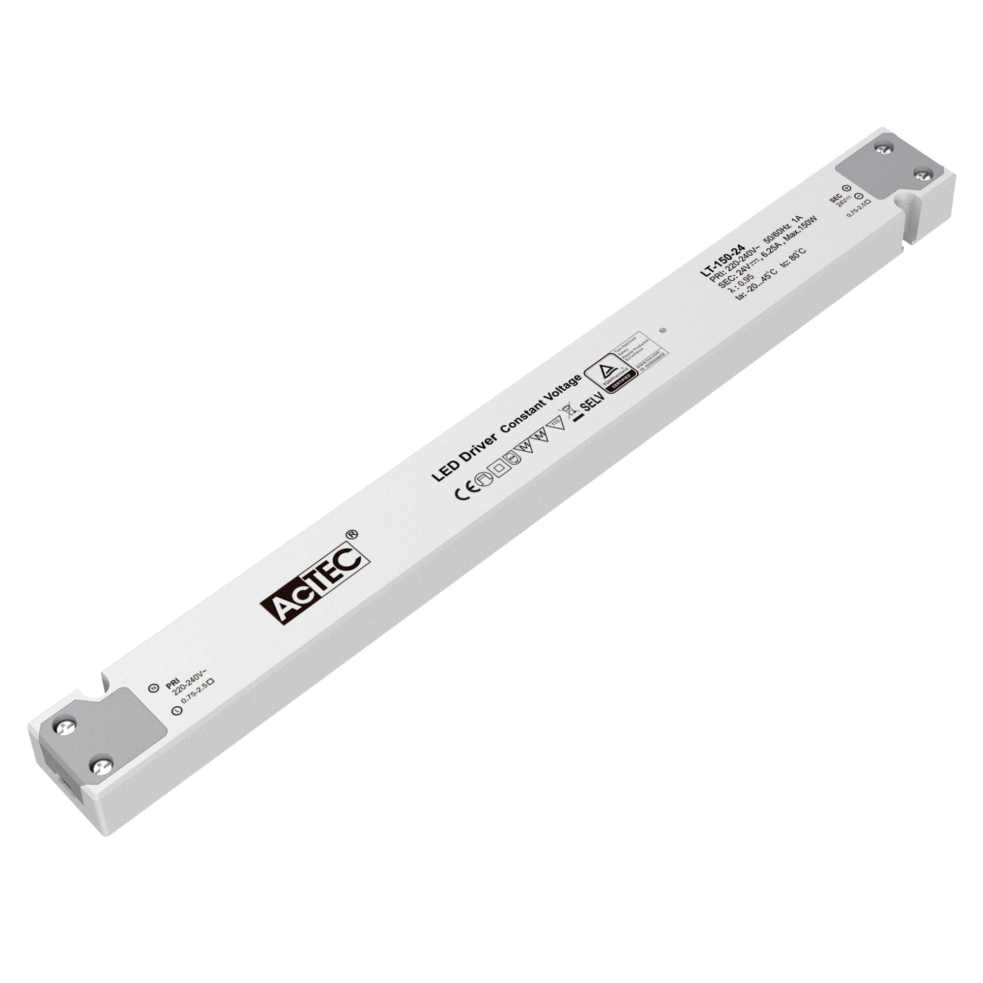 "Driver tensione costante funzioni dimming DALI2 DT8 e PUSH dimming, con memoria dimming 0.1~100%"