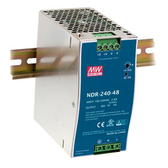 "DRIVER GUIDA DIN INDUSTRIALE USCITA SINGOLA 24V 240W 10A INPUT AC90-264V DC127-370V"
