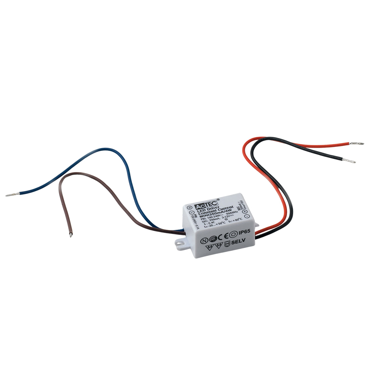 "DRIVER ACTEC T.COSTANTE IP65 OUTPUT DC24V 0.17A 4W INPUT AC100-240V 50-60Hz"